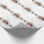 Doppelte Unendlichkeit - Rose Liebe für immer Geschenkpapier (Ecke)