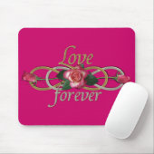 Doppelte Unendlichkeit - Rose Liebe für immer Mousepad (Mit Mouse)