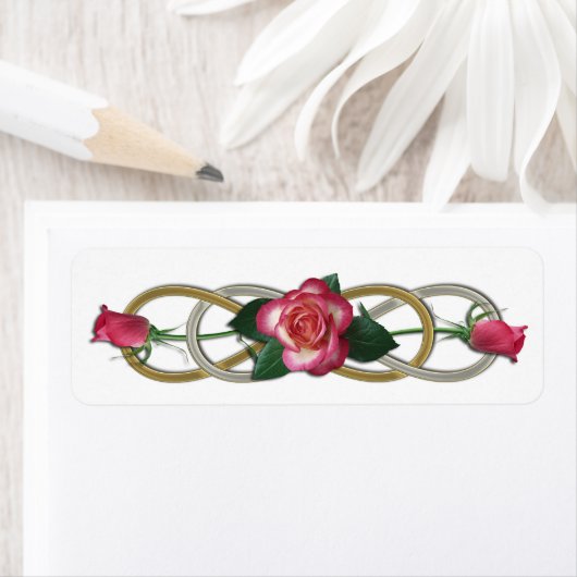 Doppelte Unendlichkeit Silver Gold Rose (Insitu)