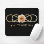 Doppelte Unendlichkeit Silver Gold Rose Mousepad (Mit Mouse)