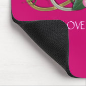 Doppelte Unendlichkeit Silver Gold Rose Mousepad (Ecke)