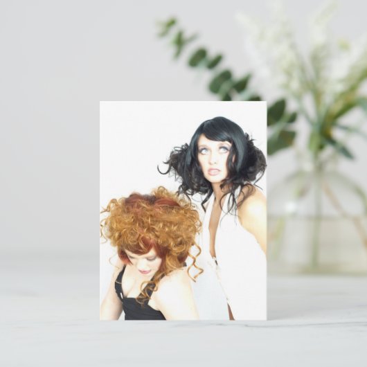 Doppelte Vision Postkarte (Stehend Vorderseite)