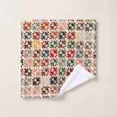 Doppelte X Quilt Badhandtuch Set (Waschlappen)