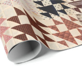 Doppelte X Quilt Geschenkpapier (Rolleneckpunkt)