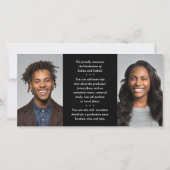 Doppelter Abschluss 2 Schwarz-weißes gemeinsames F Ankündigung (Rückseite)