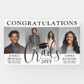 Doppelter Abschluss 3 Fotolollage Gemeinsames Part Banner (Horizontal)