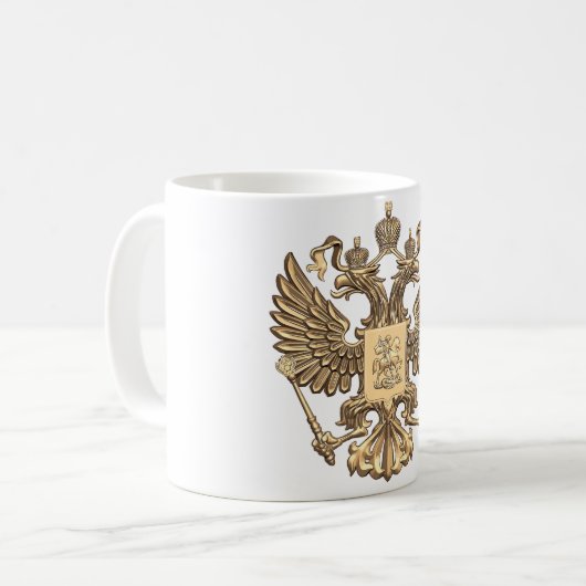 Doppelter Adler Russlands Kaffeetasse (Vorderseite Links)