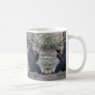 Doppelter Baby-Schimpanse-Trinkbecher Kaffeetasse