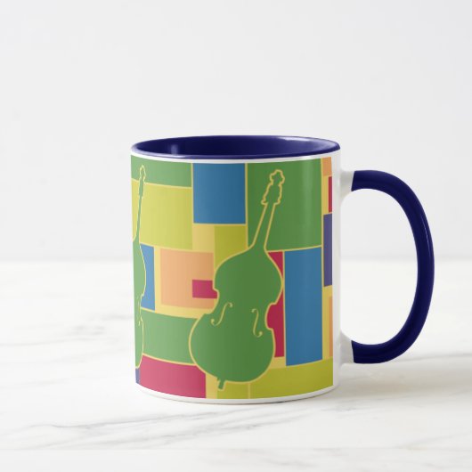 Doppelter Baß Colorblocks Tasse (Rechts)