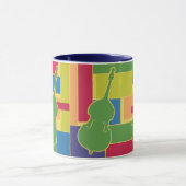 Doppelter Baß Colorblocks Tasse (Zentrum)