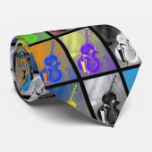 Doppelter Bass-Krawatte - Art-Kunst Krawatte (Gerollt)