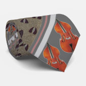 Doppelter Bass-Krawatte mit Kunst Nouveau Muster Krawatte (Gerollt)