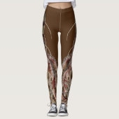 Doppelter blauer Ring Oktopus - seitlich gerichtet Leggings (Vorderseite)