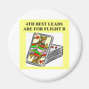 doppelter Bridge-Spieler Entwurf Magnet