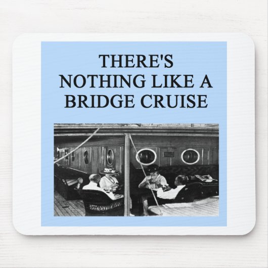 doppelter Bridge-Spieler Entwurf Mousepad (Vorne)