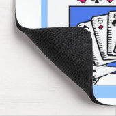 doppelter Bridge-Spieler Entwurf Mousepad (Ecke)