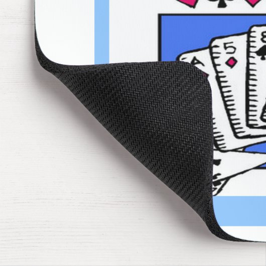 doppelter Bridge-Spieler Entwurf Mousepad (Ecke)
