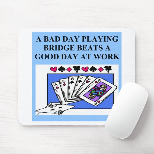 doppelter Bridge-Spieler Entwurf Mousepad (Mit Mouse)