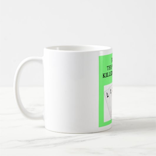 doppelter Bridge-Spieler Kaffeetasse (Links)