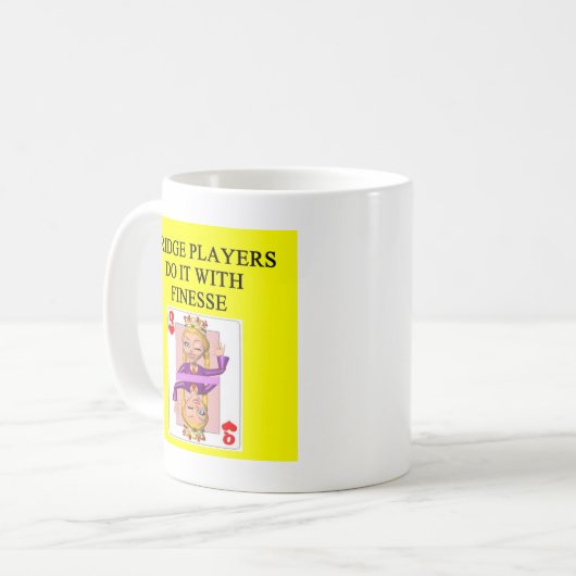 doppelter Bridge-Spieler Kaffeetasse (Vorderseite Links)