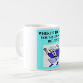 doppelter Brückenspielspieler Kaffeetasse (Vorderseite Links)