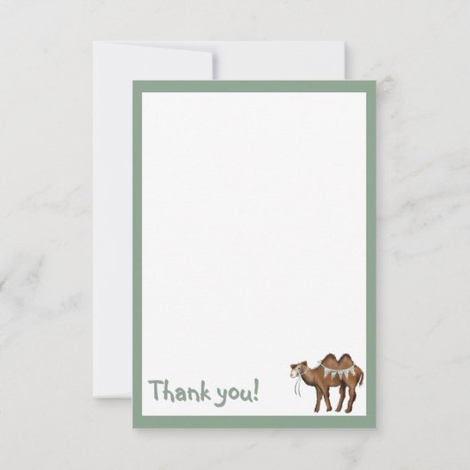 Doppelter Dank Dankeskarte (Rückseite)