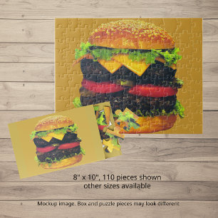 Doppelter Deluxe-Cheeseburger Puzzle