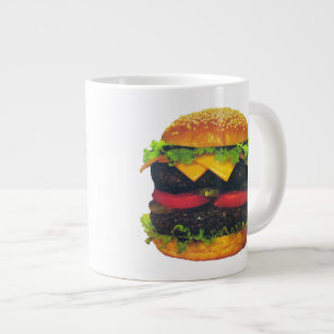 Doppelter Deluxe-Hamburger mit Käse Jumbo-Tasse