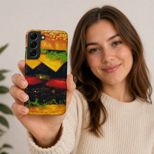 Doppelter Deluxe-Hamburger mit Käse Samsung Galaxy Hülle