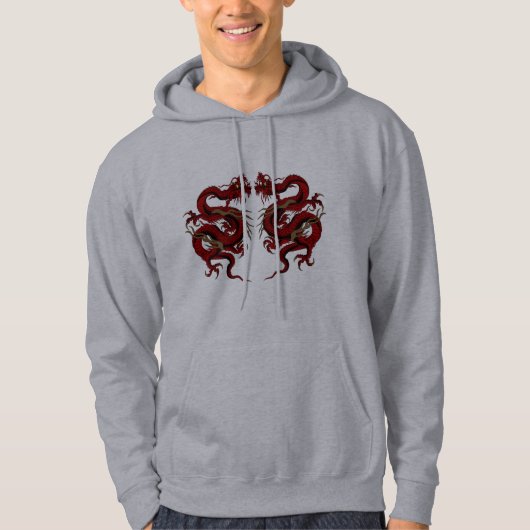 Doppelter Drache Hoodie (Vorderseite)