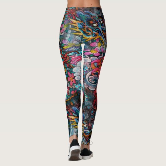 Doppelter Drache Leggings (Rückseite)