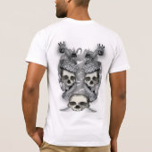 Doppelter Drache-und Schädel T - Shirt (Rückseite)