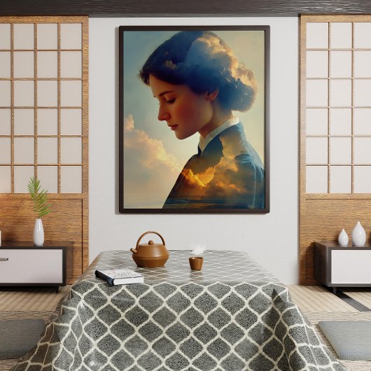 Doppelter Exposition an der Küste Poster