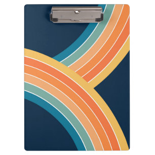 Doppelter farbenfroher Retro-Regenbogenstil Klemmbrett
