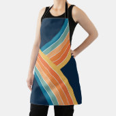 Doppelter farbenfroher Retro-Regenbogenstil Schürze (InSitu)