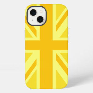 Doppelter gelber Union Jack iPhone Hülle