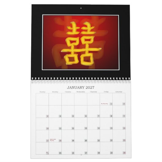 Doppelter Kalender des Glück-2012 (Jan 2027)