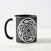 Doppelter keltischer Ratten-Kreis Tasse (Links)