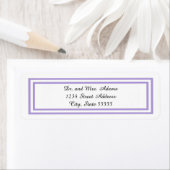 Doppelter Lavendelverschluss - Adressenaufkleber z (Insitu)