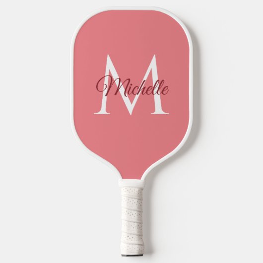 Doppelter Name des Monogramms einer benutzerdefini Pickleball Schläger (Vorderseite)