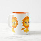 Doppelter Niedlicher Cartoon Zweifarbige Tasse (Vorderseite Links)