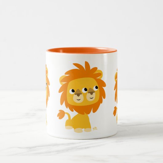 Doppelter Niedlicher Cartoon Zweifarbige Tasse (Mittel)