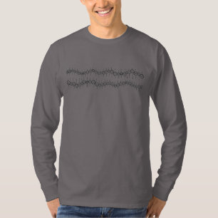 Doppelter Punkt zeichnet langen Hülsen-T - Shirt