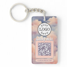 Doppelter QR-Code für "Business Pink Clouds"
