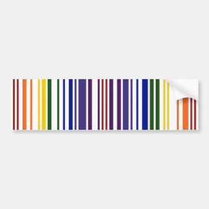 Doppelter Regenbogen-Barcode Autoaufkleber