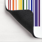 Doppelter Regenbogen-Barcode Mousepad (Ecke)