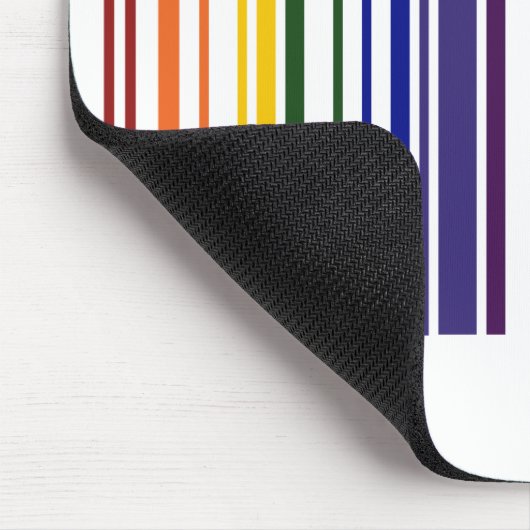 Doppelter Regenbogen-Barcode Mousepad (Ecke)
