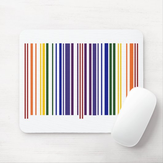 Doppelter Regenbogen-Barcode Mousepad (Mit Mouse)
