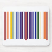 Doppelter Regenbogen-Barcode Mousepad (Vorne)