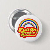 Doppelter Regenbogen! Button (Vorne & Hinten)
